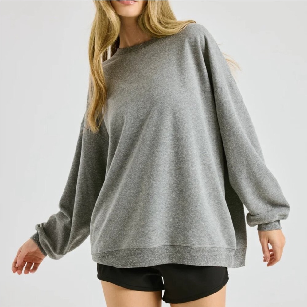 Year of ours Crew Sweatshirt, Heather Grey / Medium
